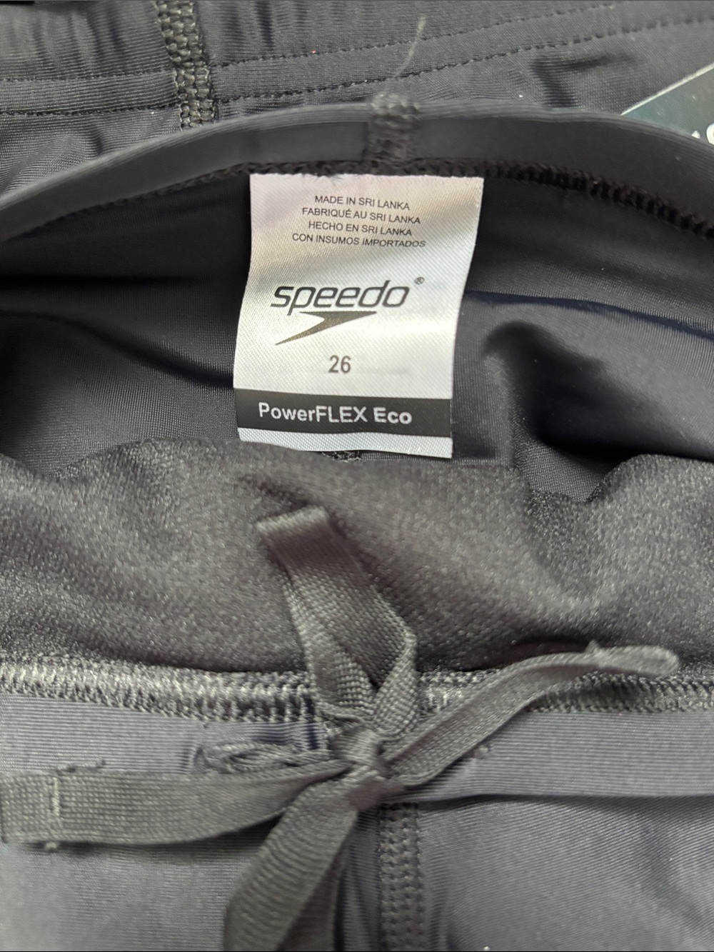 Speedo Power Flex Eco Swim shorts,new black,stretch,race,athletic,performance - Picture 9 of 9